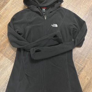 Black womans North face sweater